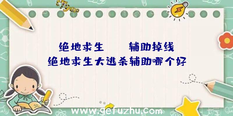 「绝地求生pubg辅助掉线」|绝地求生大逃杀辅助哪个好